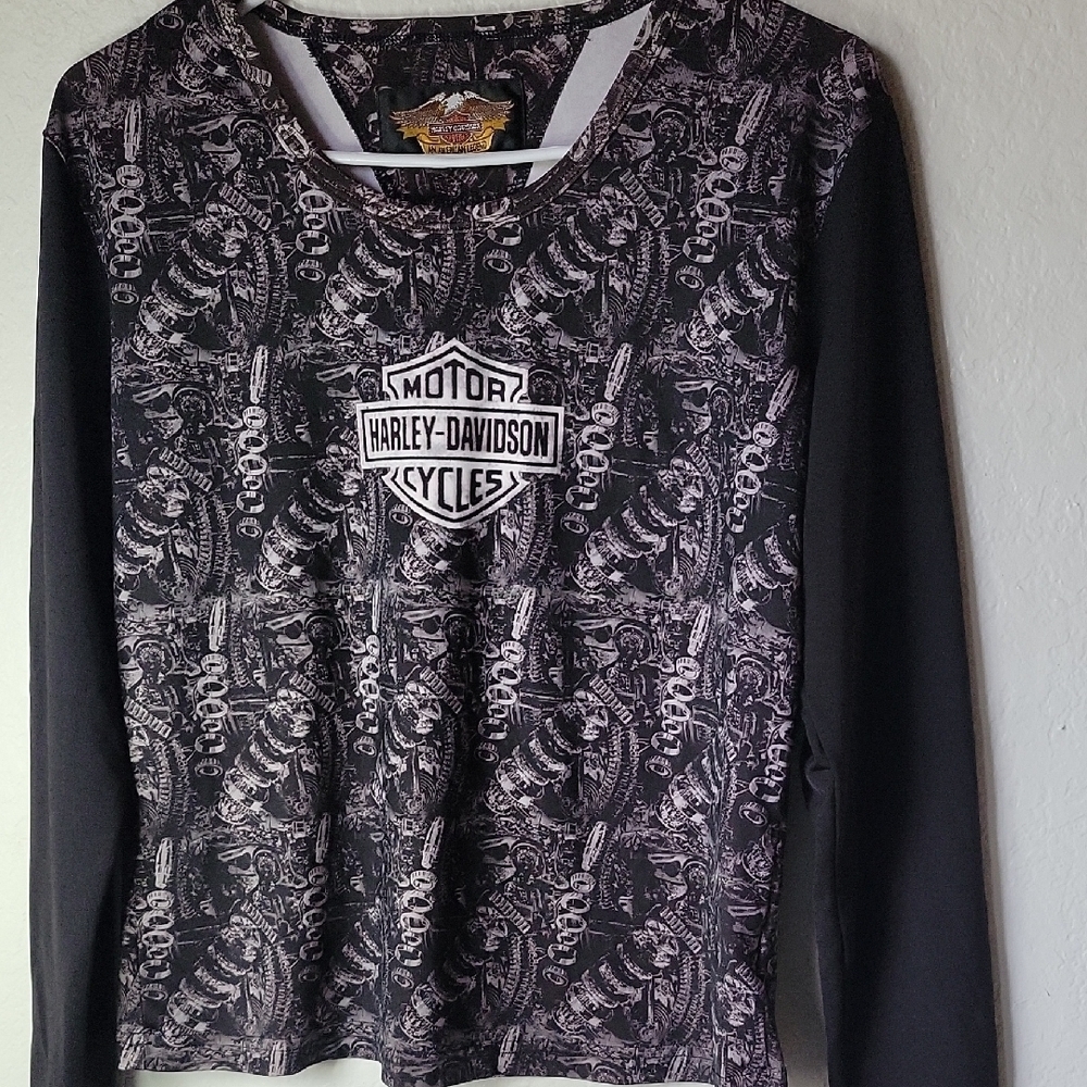 Harley-Davidson Monochrome Graphic Long Sleeve